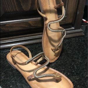 Antonio Melani snake stone sandals
